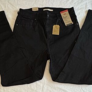 Levi’s 721 Women’s High-Rise Skinny Hypersoft Jean, Black 12 Short 31x28 NWT